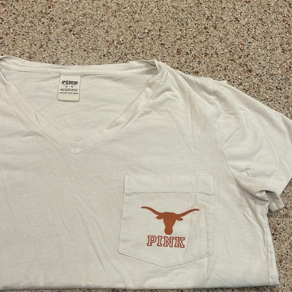 Victorias Secret PINK UT 🤘 University of Texas Tee - Picture 3 of 6